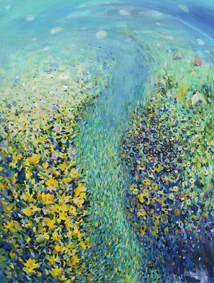 Rima Azatyan (Armenian, b. 1982), "Morning", oil on canvas, signed l. r., 80 x 60 cm.Prices are 