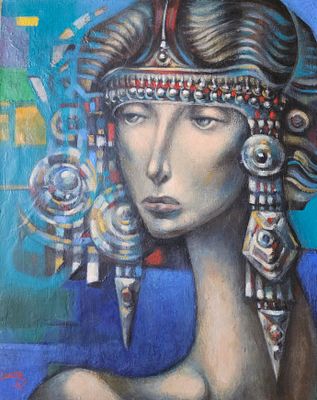 Levon Aslanyan(Armenian, b. 1964), "Princess", oil on canvas, signed l. l., 50 x 40 cm.
Prices 