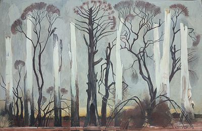 Anatoly Petrov (Russian, 1906–1982), mixed media on card, signed and dated 1964 l.r., 41 x 62,5 
