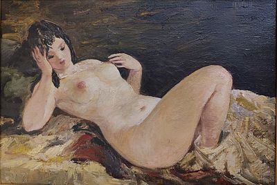 Alexander Bashbeuk-Melikian (Armenian, 1891 - 1966), oil on canvas, signed u.r., 28 x 40 cm. 
