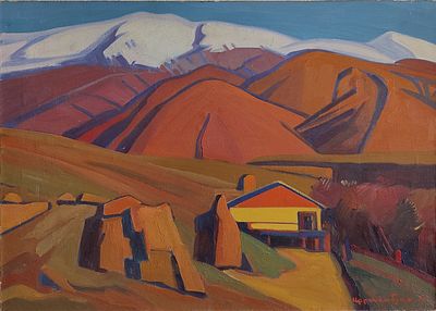 Artashes Abraamyan (Armenian, 1921-2003), oil on canvas, signed and dated l. r. and on reverse 