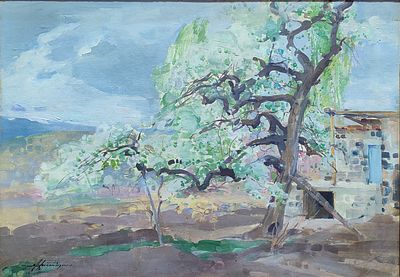 Vahan Khorenyan (Armenian, 1928-2003), oil on cardboard, signed l. l., 49 x 70 cm. Notes Vahan 