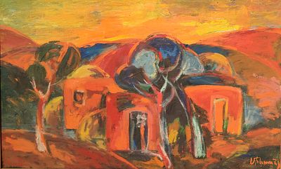 Minas Avetisyan (Armenain, 1928 - 1975), "Autumnal Jajur" 1971, oil on canvas, signed and dated 
