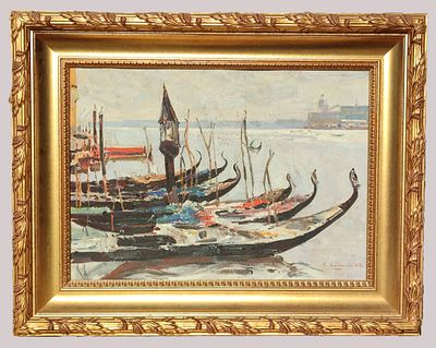 Grigor Khanjyan (Armenian, 1926-2000), oil on canvas, signed and dated 1962 l. r., 49,8 x 68,5 