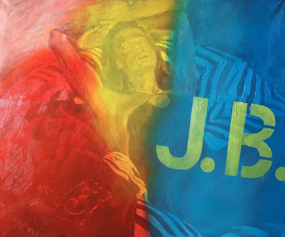 Олег Арнаутов - из серии J.B. 50х60 см, холст, масло, 2019 год 
Авторские работы были представлены 