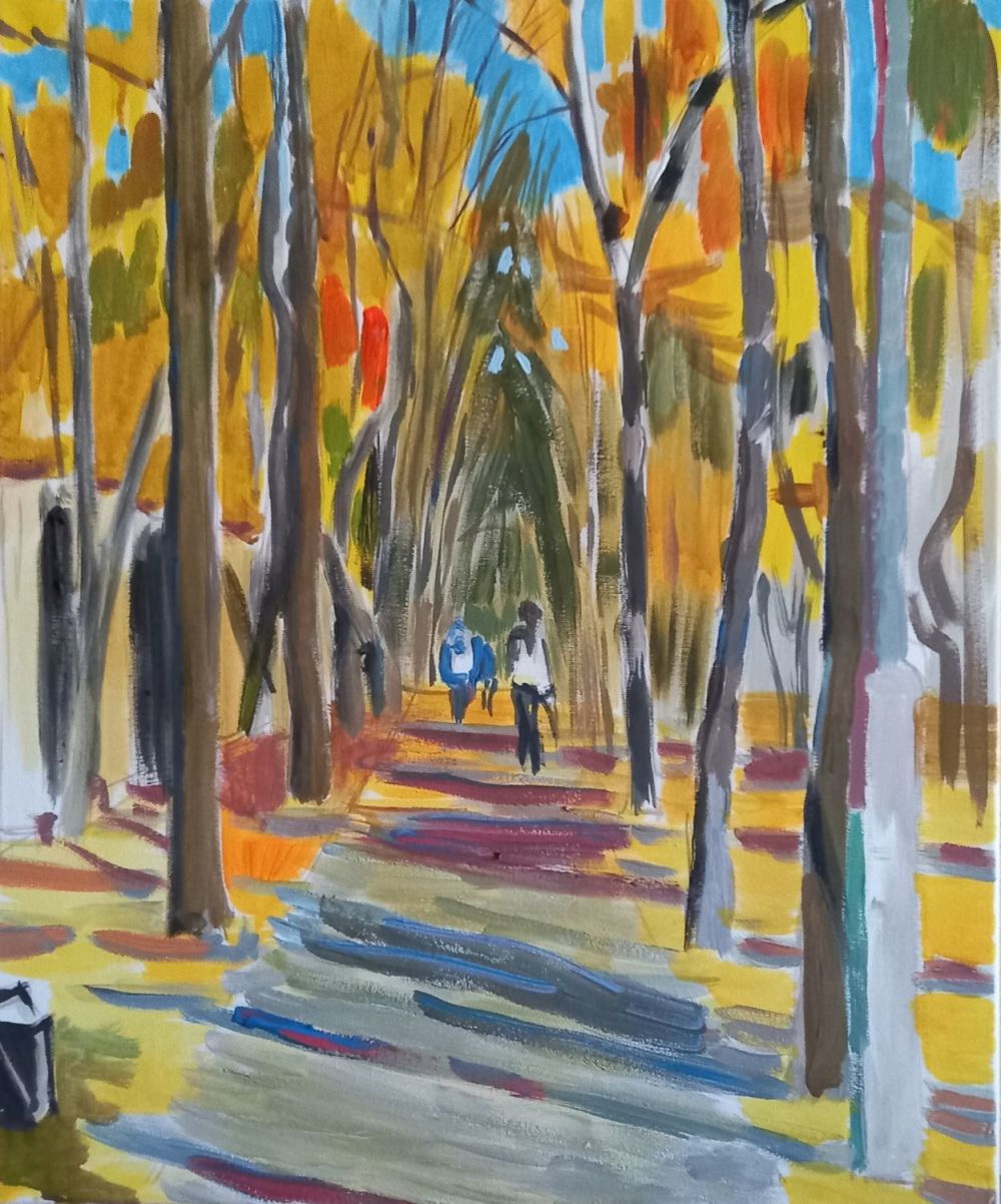 Павел Боркунов - Аллея на Егорьевке. 60х50, холст, акрил, 2021 г..jpg 
Живописец, родился в г. 