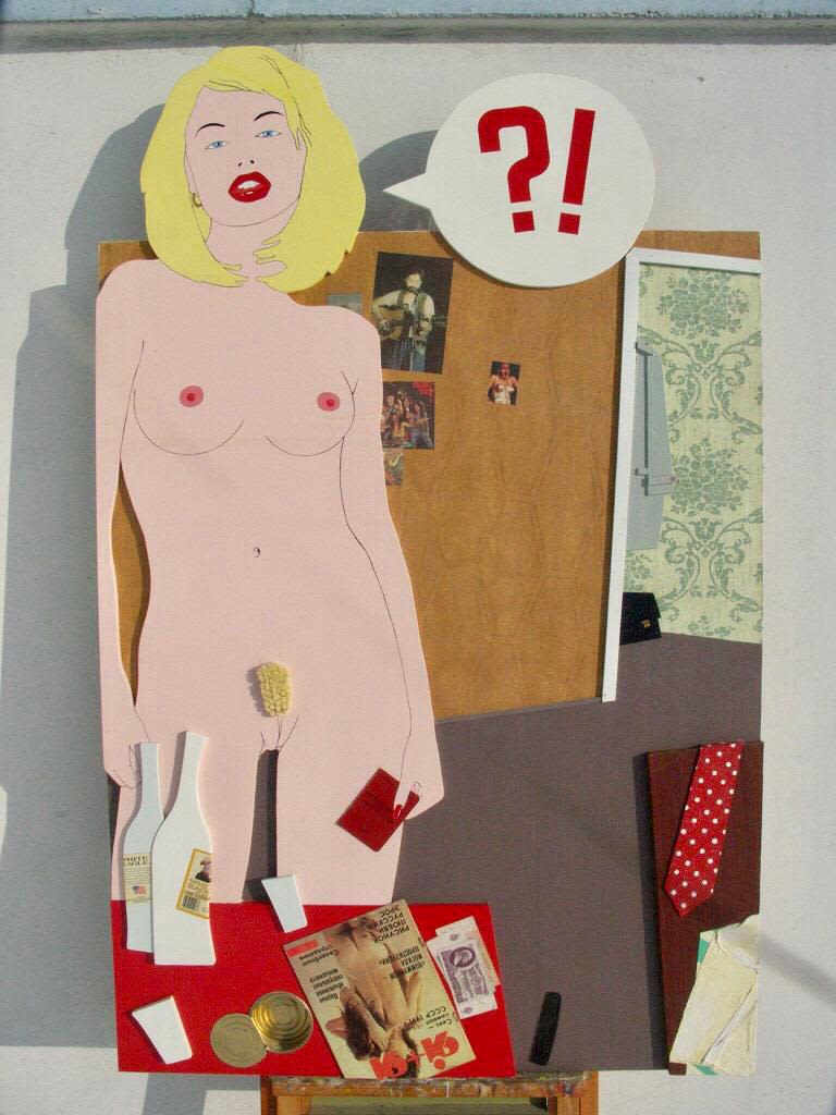 Пудра (Олег Осьмуг) - Коммунизм - могила проституции. 160 х 100 см фанера, эмаль 2005 г 
фото на 