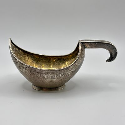 Серебряный ковшик (ковш), серебро 84 пробы Российская Империя, Санкт-Петербург, 1908-1917 гг. В 