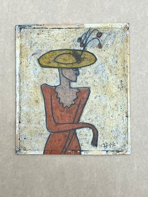 איוי פוליג - ציור פסטל ולכה 14X16 ס"מ