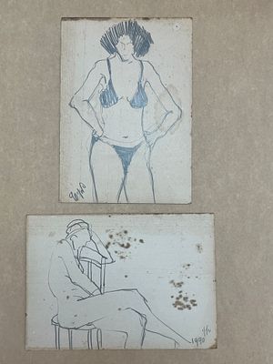 איוי פוליג - רישום עיפרון על קרטון 21X15 ס"מ