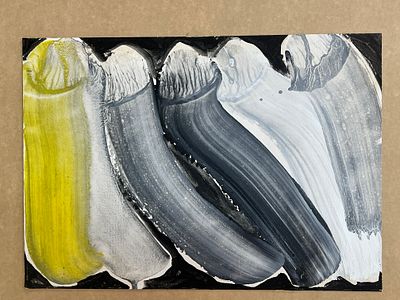 דסי שלגמן - צבעי גואש. 33.5X24 ס"מ