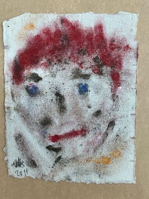 אודי - צבעי גיר על נייר 2011 
18X24 ס"מ