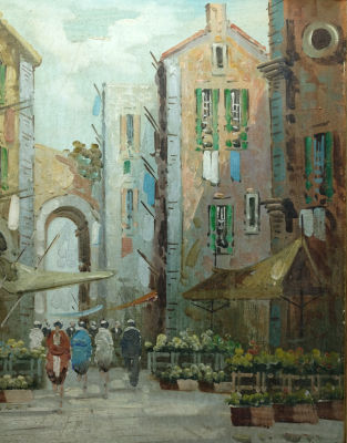 אמן לא מזוהה. - שמן על בד. מידות - , חתום .