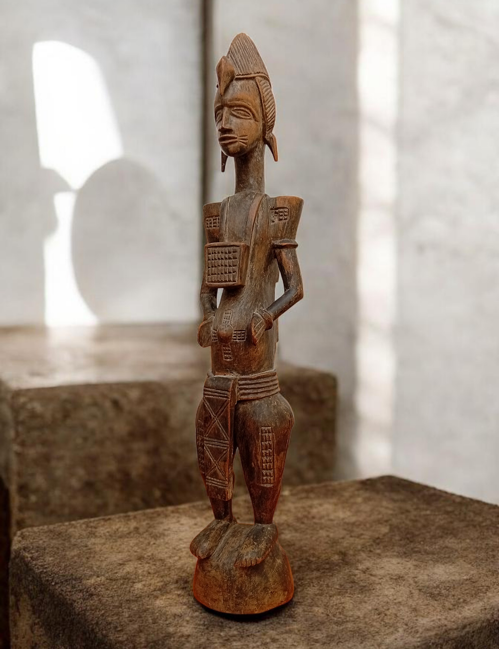 פסל אפריקאי, גובה כ50 ס''מ