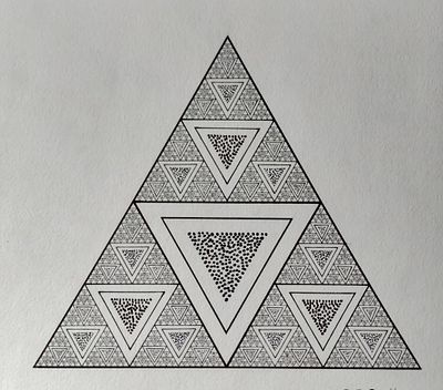 Mykhailo Kurochka - Painting “Fractamalism №2” (2021) Size: 30x30. “Fractamalism №2” by Mykhailo 