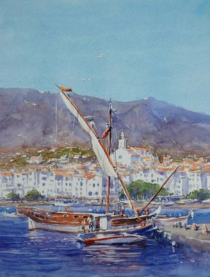 Viktor Mykytenko - Painting “Spain. Kadake” (2017) Size: 37x25. “Spain. Kadake” by Viktor Mykytenko 