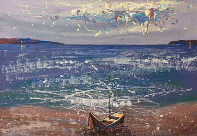 Viktor Ivaniv - Painting “On the sea. Windy day” (2017) Size: 90x70. “On the sea. Windy day” by 