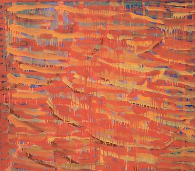 Viktor Chumachenko - Painting “A meeting - 9” (2009) Size: 110x110. “A meeting - 9” by Viktor 