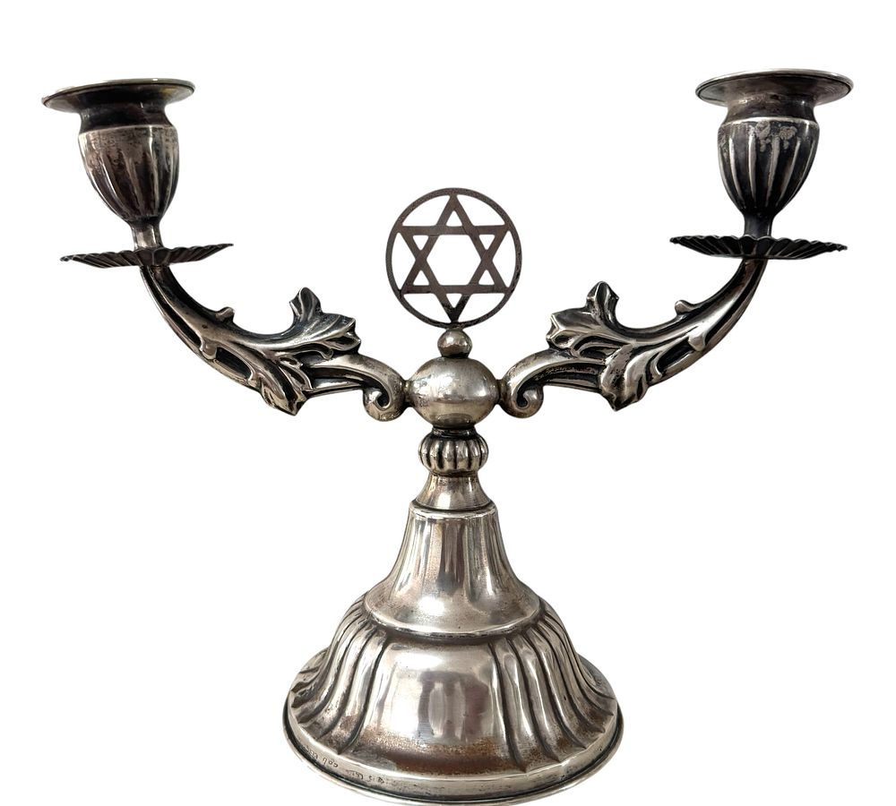 פמוטים לשבת. ‏פעוט כסף לשבת