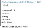 ANDRANIK 
PETROSYAN. ANDRANIK PETROSYAN)1925-2007( ציור שמן על בדתמונה - 4