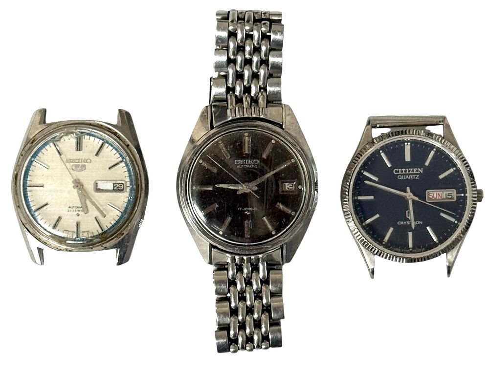 SEIKO . אוסף שעוני וינטג קלאסיים מחברת סייקו