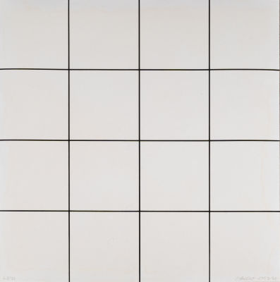FRAN&Ccedil;OIS MORELLET (1926 - 2016) - Senza titolo (1953/75) Silkscreen, ed. 48/90 69 x 68,5 