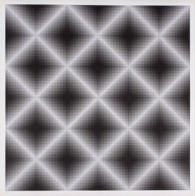 GETULIO ALVIANI (1939) - Testura grafica per ortogonale 1972 Litograph, ed. 275/500, Plura 