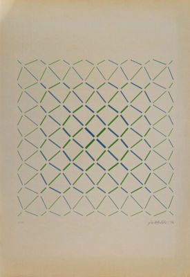 HANS JORG GLATTFELDER (1939) - Untitled 1974 Silkscreen, ed. 3/100, Edizioni Litoarte, Bergamo 