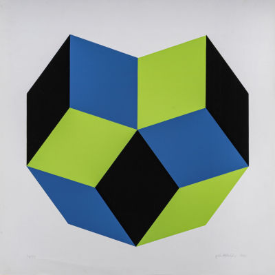 HANS JORG GLATTFELDER (1939) - Untitled 1970 Silkscreen, ed. 34/45 64,2 x 64 cm Signed and dated 