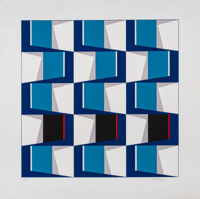 OSWALDO SUBERO (1934 - 2016) - Untitled 1980 Silkscreen, ed. P/A 69 x 69 cm Signed and dated in 