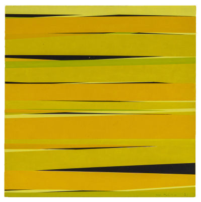PHILIPPE MORISSON (1924 - 1994) - Untitled 1971 Acrylic on board 37,5 x 40 cm Signed and dated 