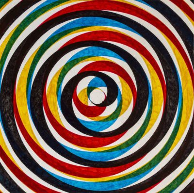 SARA CAMPESAN (1924 - 2016) - Untitled 1971 Mixed media on paper 30 x 30 cm Signed and dated on 