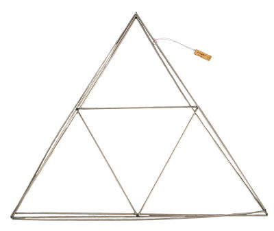 GIORGIO SCARPA (1938 - 2012) - Triangolo trasformabile 1965 
Sculpture in anodized aluminum and 