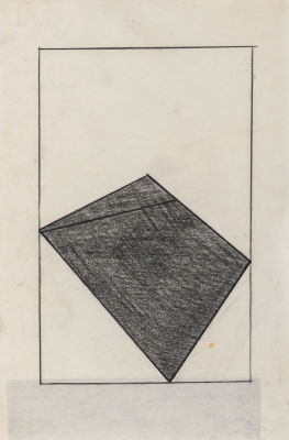 MAURO STACCIOLI (1937 - 2018) - Untitled 1992 Charcoal on paper 45 x 30,5 cm Initialled on the 