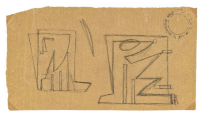 ATANASIO SOLDATI (1896 - 1953) - Untitled Pencil on paper 20,5 x 11 cm circa Stamp Opere 