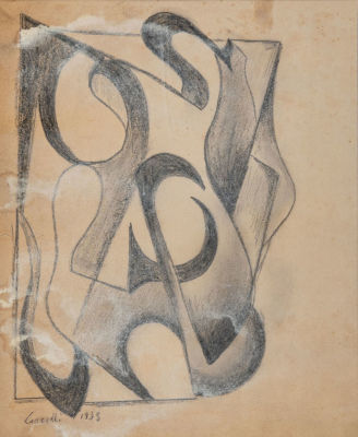 ARTURO CIACELLI (1883 - 1966) - Untitled 1939 Pencil on paper 24 x 19,5 cm Signed and dated lower 