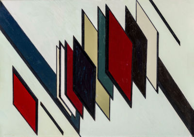 LUIGI MARI (1907) - Untitled 1971 Mixed media on cardboard 50 x 70 cm Signed and dated lower left 