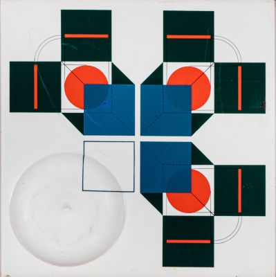 AGOSTINO BONALUMI (1935 - 2013) - Multiplo 1969 Thermoformed polystyrene and six colours 