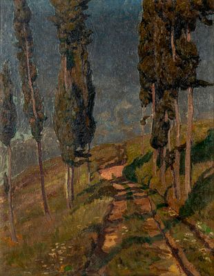DE GRADA RAFFAELE (1885 - 1957) - Untitled Oil on canvas 91,5 x 71,5 cm Signed lower right 