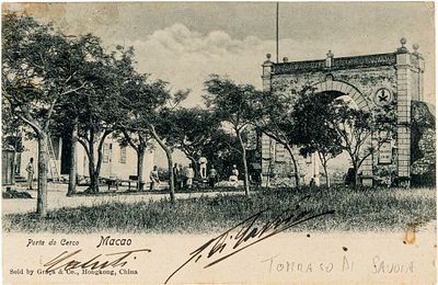 Tommaso di Savoia - Cartolina da Macao con firma autografa - Tommaso di Savoia - Cartolina da 