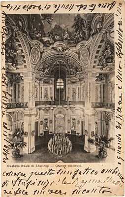 Letitia Napoleone duchessa d'Aosta - Bella e curiosa cartolina con testo autografo e firma di pugno - 