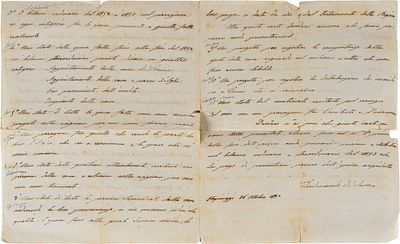 Ferdinando di Savoia - Lunga lettera autografa con firma di pugno - Ferdinando di Savoia - Lunga 