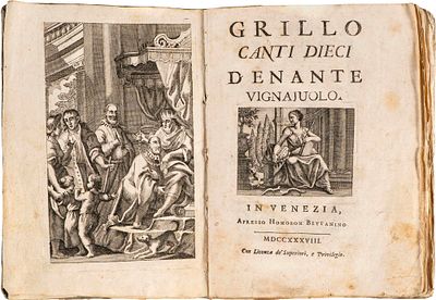 Grillo (Baruffaldi Girolamo, 1675-1755) - Canti dieci D'Enante Vignajuolo - Grillo (Baruffaldi 