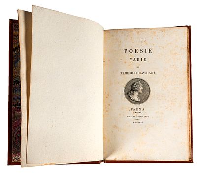 Cavriani Federico - Opere varie - Cavriani Federico - Opere varie Parma, Co' tipi bodoniani, 1832 