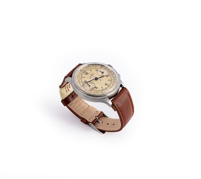 Eberhard &amp; Co, Pre Extra-Fort - Eberhard &amp; Co, Pre Extra-Fort Anni '40 Cronografo con 