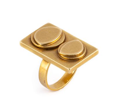 Ideo Pantaleoni, anello scultura, 1968 - Ideo Pantaleoni, anello scultura, 1968 Anello in oro 