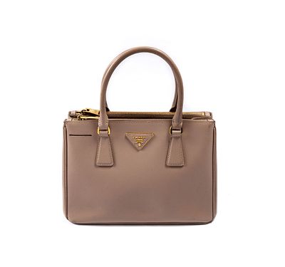 Borsa Media Galleria Saffiano - PRADA Borsa Media Galleria Saffiano 2016 In pelle rosa cammeo e 