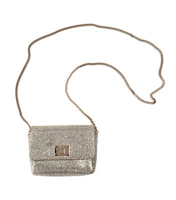 Borsa Mini glitter con catena - JIMMY CHOO Borsa Mini glitter con catena In tessuto glitter e 