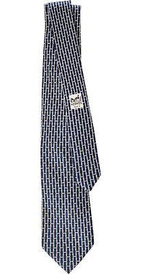 Cravatta 741 FA - Herm&egrave;s Cravatta 741 FA In seta, H su fondo blu In buone condizioni