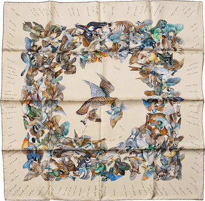 Foulard 'L'Intrus' - Herm&egrave;s Foulard 'L'Intrus' In seta, Antoine de Jacquelot Prima edizione 1996 